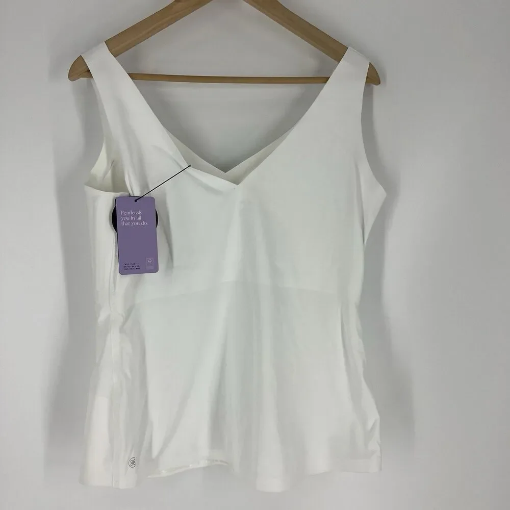 Honeylove LiftWear Tank Top Size 2X Astral White Shaping Smoothing Wireless Lift